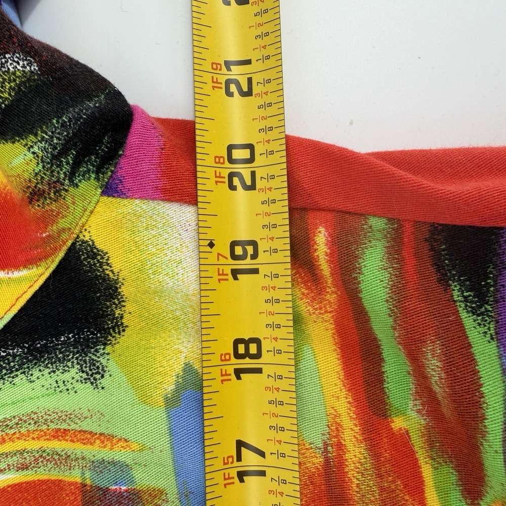 VTG The Collective Works Of Berek 2 Women XL Beaded Jacket Multicolor Neon Art - Picture 9 of 10